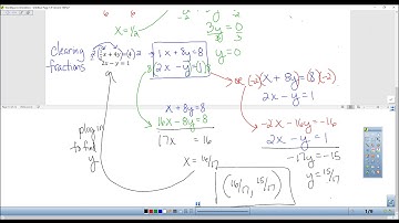 Algebra II 1.4A Solving Linear Systems