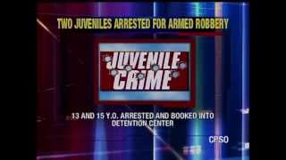 Two juveniles were arrested for armed robbery