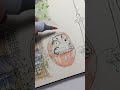【速描き】京都の街並みをスケッチしてみた #shorts