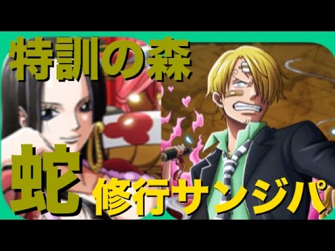 トレクル 解説付き 特訓の森 蛇 修行サンジパ攻略 Youtube