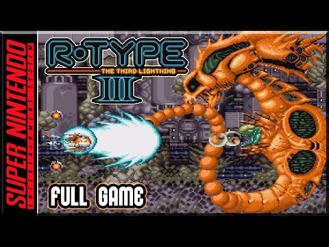 R-Type 3 - The Third Lightning - Full Game Walkthrough - SNES