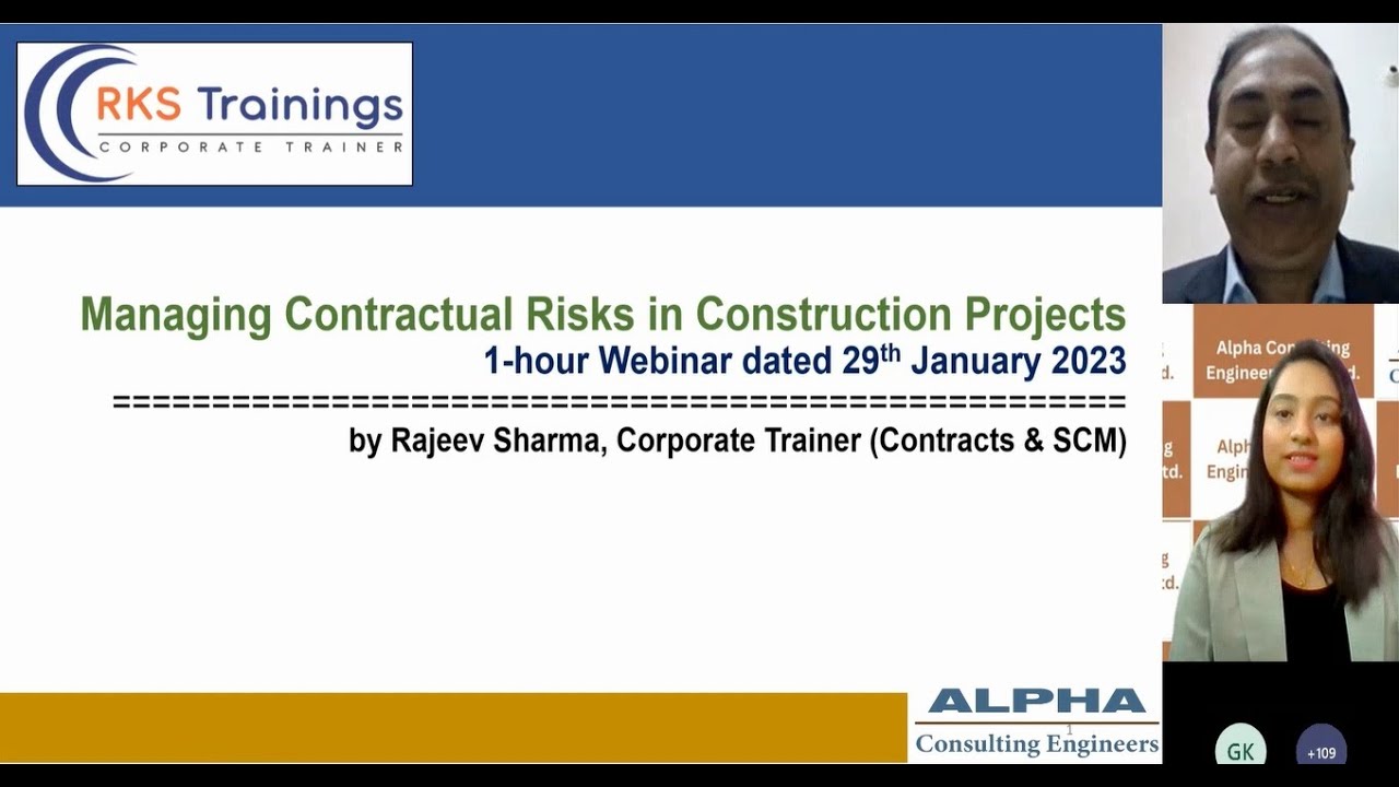 Contractural Risk Managing Contractual Risks in Construction Projects - YouTube