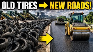 Nobody Believes Old Tires Become New Roads! 🚗♻️ | AI Recycling Visualization