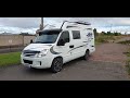 Iveco Daily Camper van renovation. Motorhome Sunset Leisure. Off Grid camping