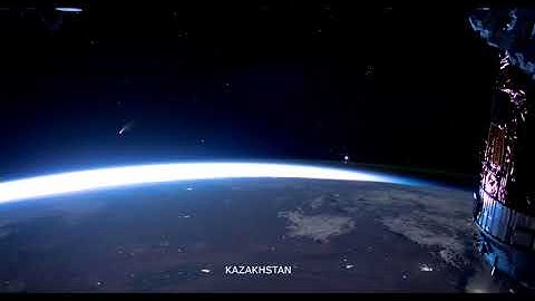 Comet NEOWISE seen from the ISS - High Rez