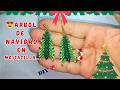 Aretes árbol de Navidad en mostacilla 🎄 | Manualidades paso a paso 🌟 | DIY fácil