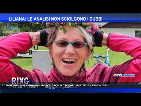 CASO RESINOVICH: RISPUNTA L'IPOTESI DEL MALORE DOPO UN LITIGIO  | 25/03/2022