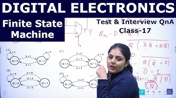 DIGITAL ELECTRONICS Test & Interview QnA Class-17 | Finite State Machine | Visit www.vlsiforall.com