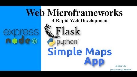 Web Microframeworks - Simple Maps  App with Flask & Materialize.css