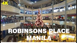 4k Robinsons Place Manila  Christmas Walking Tour
