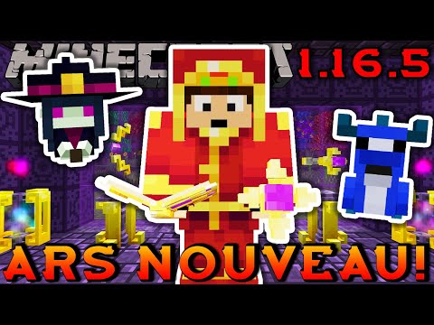 ARS NOUVEAU MOD 1.16.5 !!! (Custom Spells, Magic Items, Magic Mobs) | Minecraft Mod Review