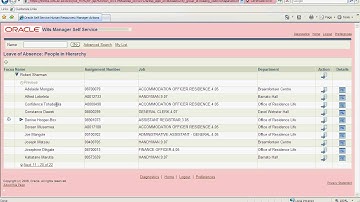 Leave Balances Manager Self Service