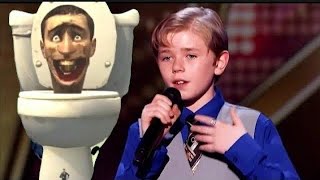 Kid sings Skibidi Toilet in America Gots Talent