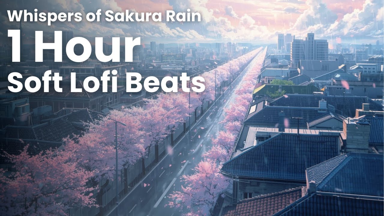 Whispers of Sakura Rain– Soft Lofi Beats for Study, Focus, and Calm 1Hour