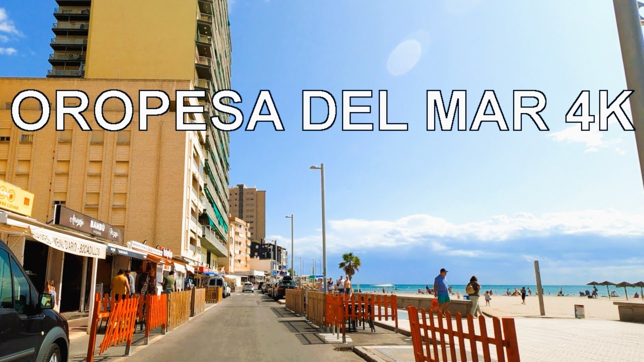 Conduciendo por Oropesa del Mar en directo - en vivo - live (Castellon, Valencia) 4K Viaje en Coche