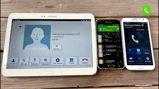 Samsung Tab3 vs Samsung S5 incoming Call Samsung Not2 Resimi
