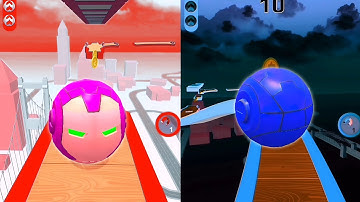 🛑♣️Sky Rolling Ball 3D Vs Reversed Gameplay SpeedRun Max Level 296