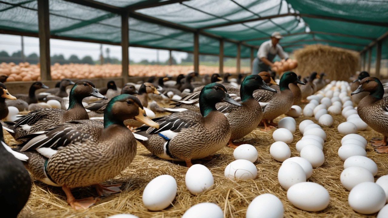Harvesting 2000+ Duck Eggs For Business – Giant Duck Farm !