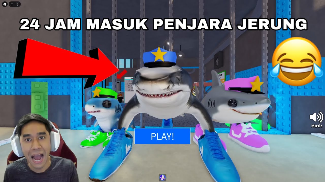24 JAM MASUK PENJARA TRALALERO TRALALA FAMILY PRISON OBBY 😂