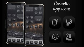 Corvette digital aesthetic app icons for ios 14 screenshot 1
