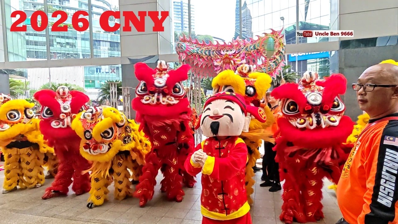 2026 CNY Acrobatic Lion Dance Performance (Double Lions) #MaxisCNY #雪州士拉央弘德體育會龍獅團
