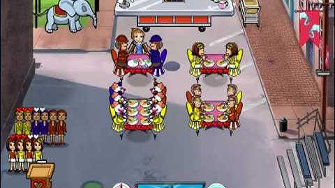 Diner Dash 5: BOOM! - Squid Row Level 1 ~ 3