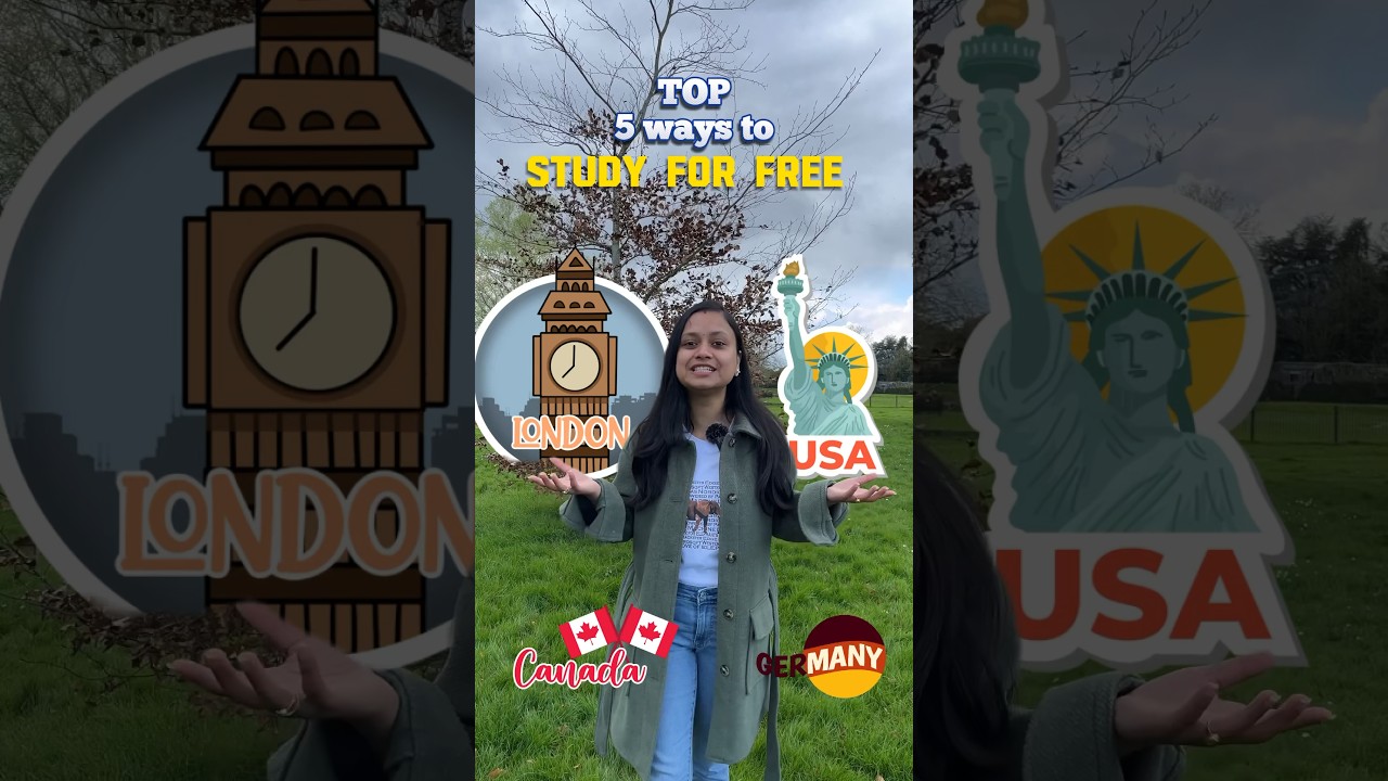 01/50 5 ways to study abroad for free from INDIA 2024 #studyabroad #shorts | Abroad Stories