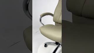 Кресло поворотное KING A, мультиблок, натуральная кожа, бежевый