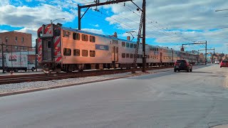 Metra Electric District Trains on the South Chicago Branch at Bryn Mawr and South Shore