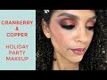 CRANBERRY &amp; COPPER HOLIDAY PARTY MAKEUP LOOK | DISCOCURLSTV