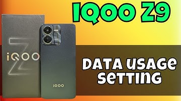 iQOO Z9 Check Wifi and Data Usage || Data usage setting || How to check daily data usage