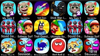 Tom Gold Run, My Tom, Zombie Tsunami, Race Master, Talking Angela, Going Balls, Booba Kitchen screenshot 1