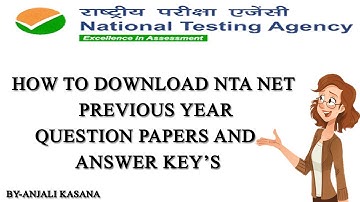 HOW TO DOWNLOAD PREVIOUS YEAR QUESTION PAPERS AND ANSWERS  KEY