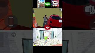 Franklin vs Jack Car Challenge ☠️ - in Indian bike drawing 3d 🤯#gaming #3d