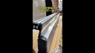 Folding Door with Crystal Panel, Saves Space, Insulates Against Cold Air