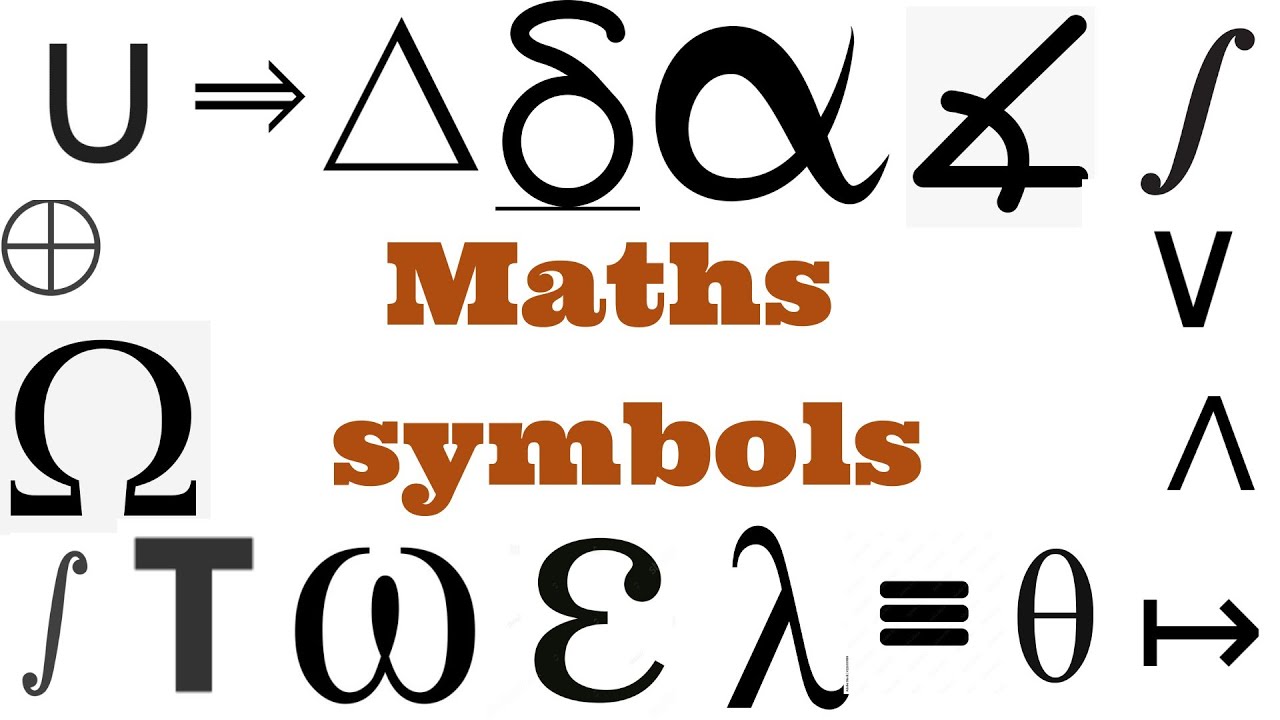 Maths symbols/mathametical signs in english/2025