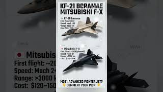 KF-21 Boramae vs Mitsubishi F-X 5th Gen Fighters Compared