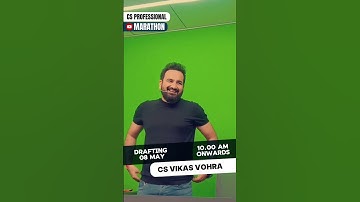 Drafting Marathon | CS Professional June 2024 | CS Vikas Vohra