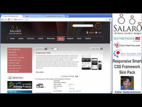 DNN Smart Responsive CSS Skin in 3 Colours for DotNetNuke
