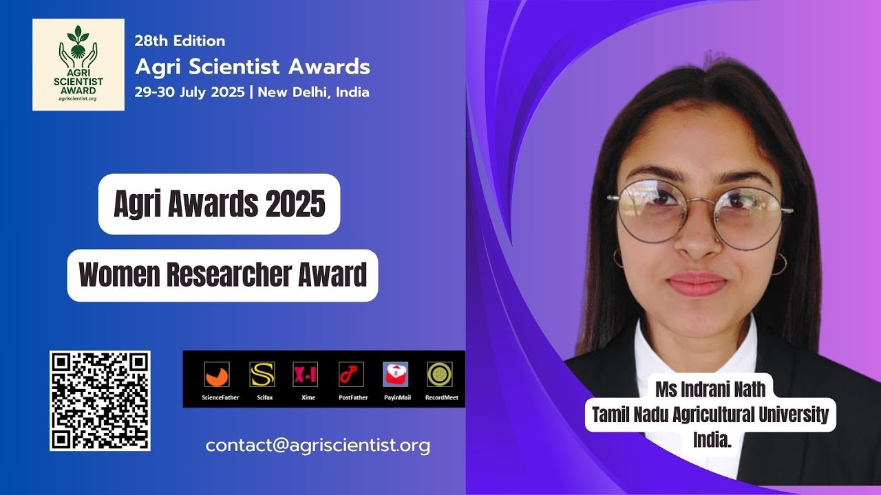 Indrani Nath – Sustainable Agriculture – Women Researcher Award