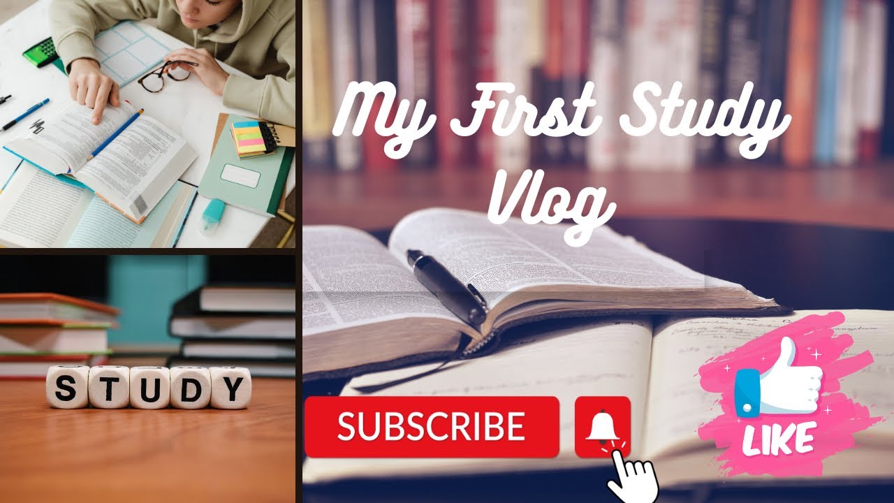 My First Study Vlog 😀 - YouTube