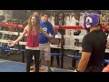 Crazy lady STOPS Curmel Moton sparring in STRANGE RUN UP!