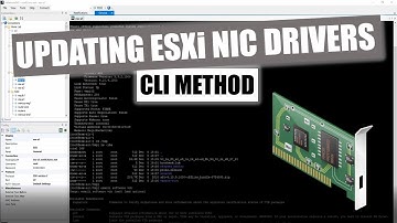 Updating NIC Drivers in ESXi From the CLI