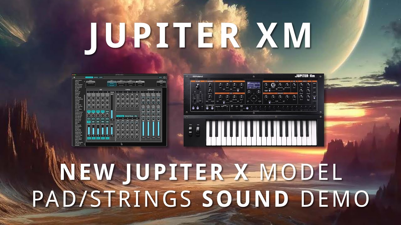 Roland Jupiter Xm - Jupiter X Model | Pad/Strings Preset Demo - YouTube