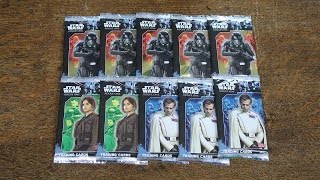 Topps STAR WARS ROGUE ONE! 10 Pack Opening - YouTube