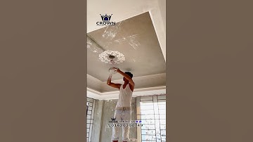 How to install Gypsum Ceiling Rose Design #ceilingdesign #gypsum
