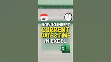 1-Click to Insert Current Date & Time in Excel #excel #exceltips #exceltricks #youtubeshorts #viral