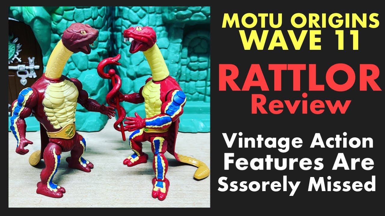 MOTU ORIGINS WAVE 11 RATTLOR REVIEW - Vintage Action Features Are Sssorely Missed