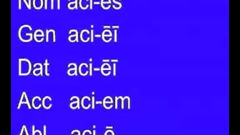 The Fifth Declension Song-Bronxville School