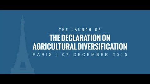 The Declaration on Agricultural Diversification